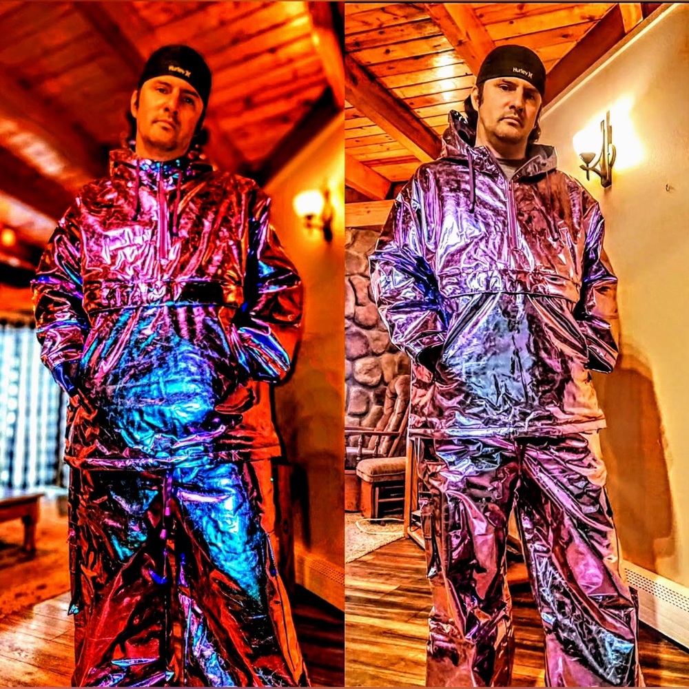 Shiny Iridescent snow suit